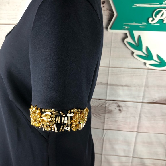 Carmen Marc Valvo Cocktail Dress Scoop Medium - Picture 4 of 5